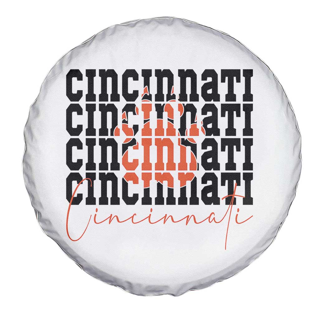 Cincinnati Tiger Paw Spare Tire Cover Football Lover Gift - Wonder Print Shop