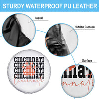 Cincinnati Tiger Paw Spare Tire Cover Football Lover Gift - Wonder Print Shop