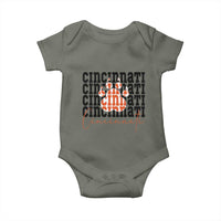 Cincinnati Tiger Paw Baby Onesie Football Lover Gift - Wonder Print Shop