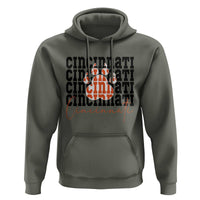 Cincinnati Tiger Paw Hoodie Football Lover Gift - Wonder Print Shop