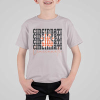 Cincinnati Tiger Paw T Shirt For Kid Football Lover Gift - Wonder Print Shop