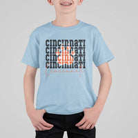 Cincinnati Tiger Paw T Shirt For Kid Football Lover Gift - Wonder Print Shop