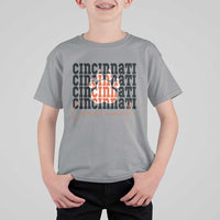 Cincinnati Tiger Paw T Shirt For Kid Football Lover Gift - Wonder Print Shop
