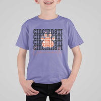 Cincinnati Tiger Paw T Shirt For Kid Football Lover Gift - Wonder Print Shop