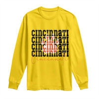 Cincinnati Tiger Paw Long Sleeve Shirt Football Lover Gift - Wonder Print Shop