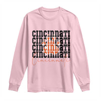 Cincinnati Tiger Paw Long Sleeve Shirt Football Lover Gift - Wonder Print Shop