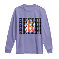 Cincinnati Tiger Paw Long Sleeve Shirt Football Lover Gift - Wonder Print Shop