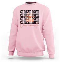 Cincinnati Tiger Paw Sweatshirt Football Lover Gift - Wonder Print Shop
