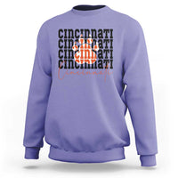 Cincinnati Tiger Paw Sweatshirt Football Lover Gift - Wonder Print Shop