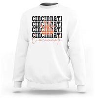 Cincinnati Tiger Paw Sweatshirt Football Lover Gift - Wonder Print Shop