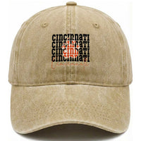 CF TGR Paw Football Lover Gift Washed Cotton Baseball Cap