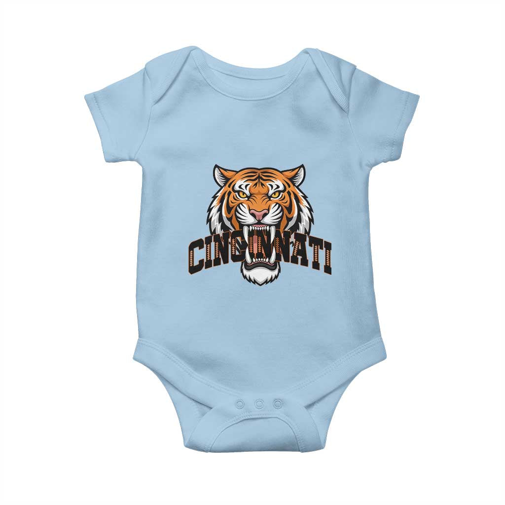 Roaring Cincinnati Tiger Football Baby Onesie Game Day Fans Gift - Wonder Print Shop