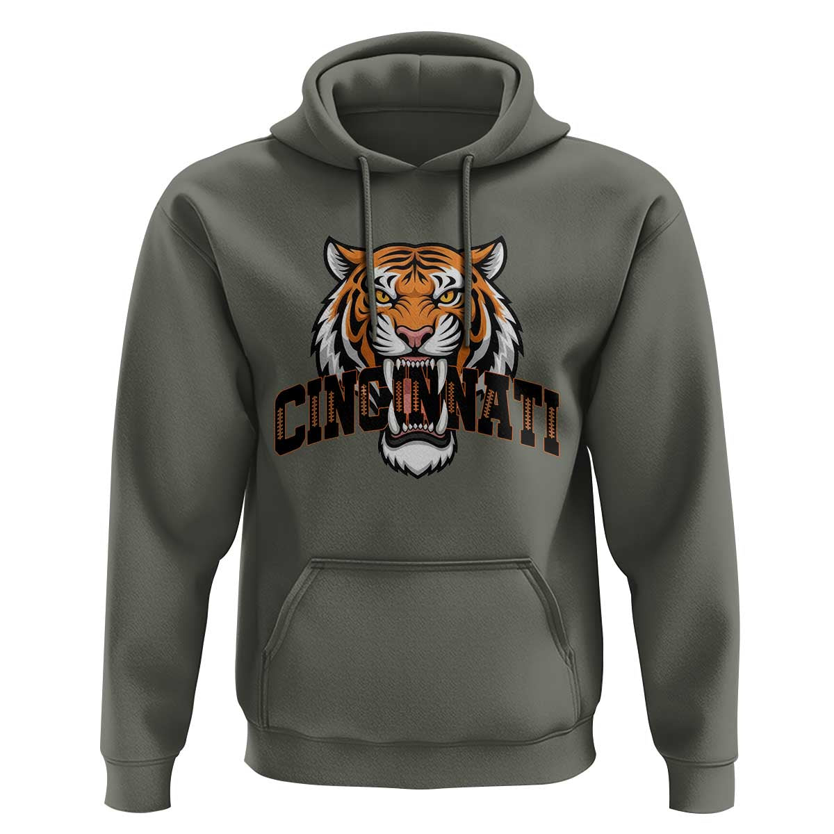 Roaring Cincinnati Tiger Football Hoodie Game Day Fans Gift - Wonder Print Shop
