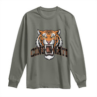 Roaring Cincinnati Tiger Football Long Sleeve Shirt Game Day Fans Gift - Wonder Print Shop