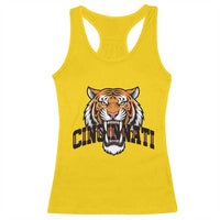 Roaring Cincinnati Tiger Football Racerback Tank Top Game Day Fans Gift - Wonder Print Shop