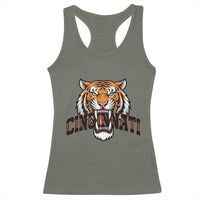 Roaring Cincinnati Tiger Football Racerback Tank Top Game Day Fans Gift - Wonder Print Shop