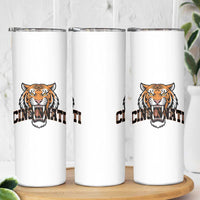 Roaring Cincinnati Tiger Football Skinny Tumbler Game Day Fans Gift - Wonder Print Shop