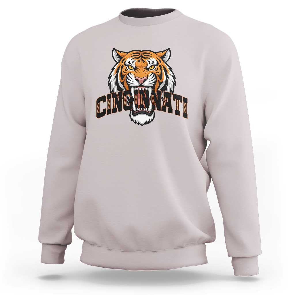 Roaring Cincinnati Tiger Football Sweatshirt Game Day Fans Gift - Wonder Print Shop
