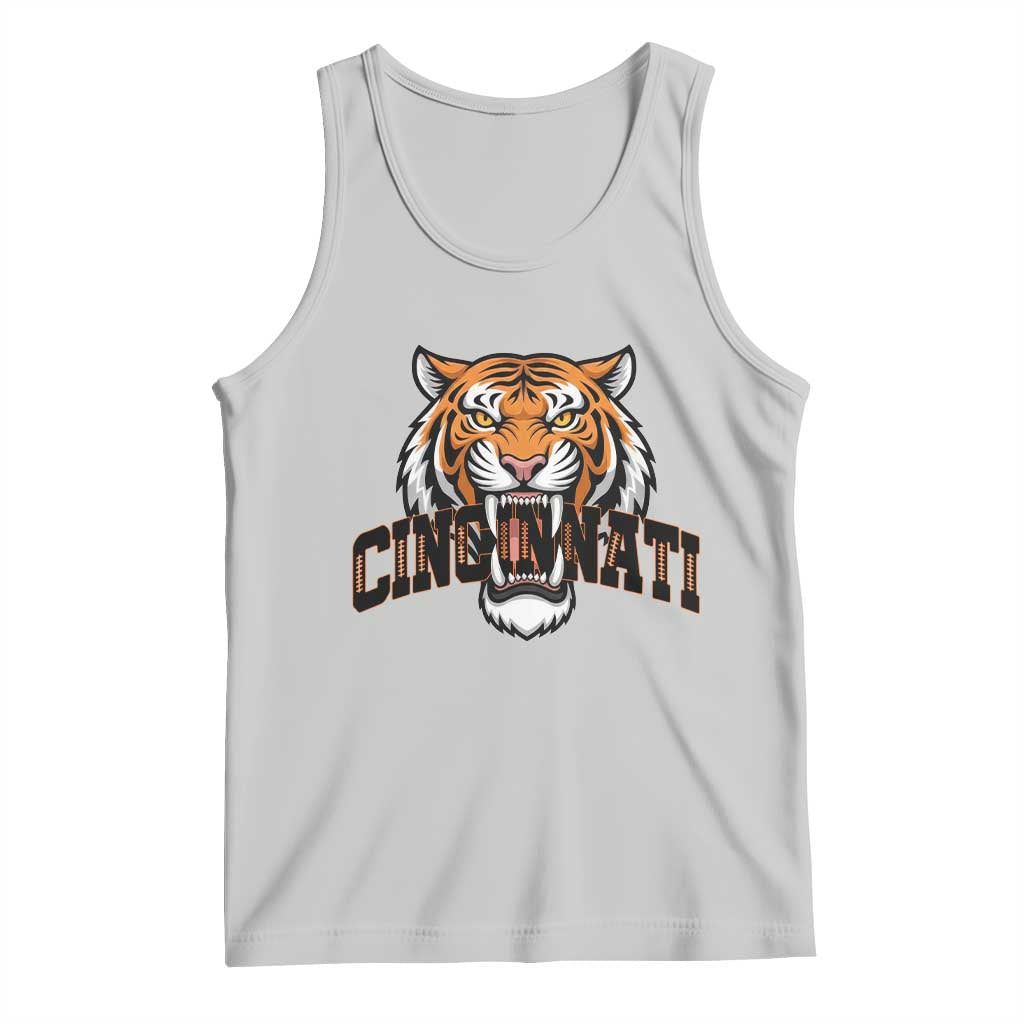 Roaring Cincinnati Tiger Football Tank Top Game Day Fans Gift - Wonder Print Shop