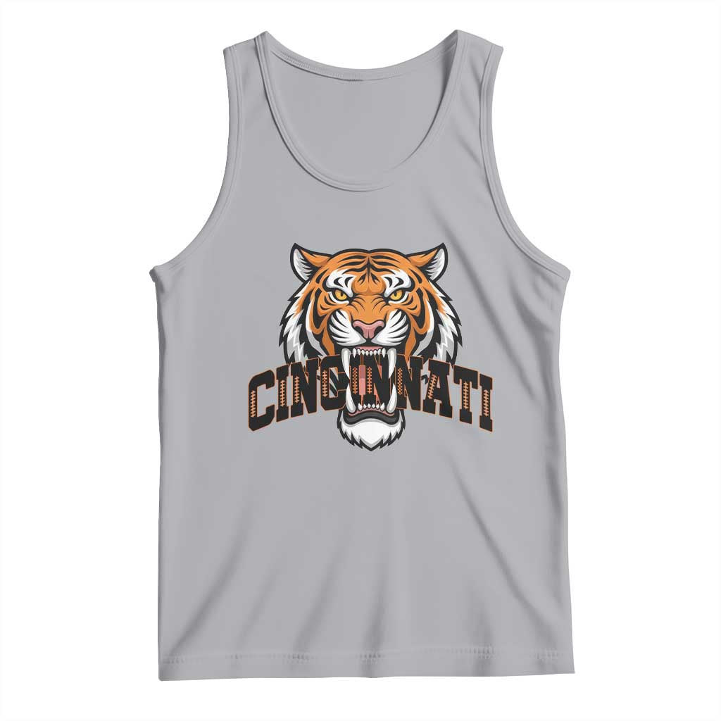 Roaring Cincinnati Tiger Football Tank Top Game Day Fans Gift - Wonder Print Shop