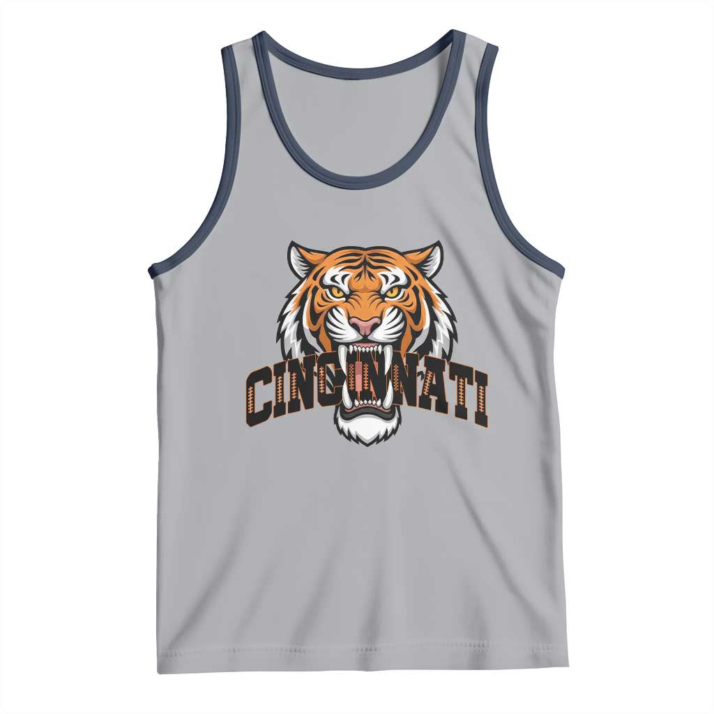 Roaring Cincinnati Tiger Football Tank Top Game Day Fans Gift - Wonder Print Shop