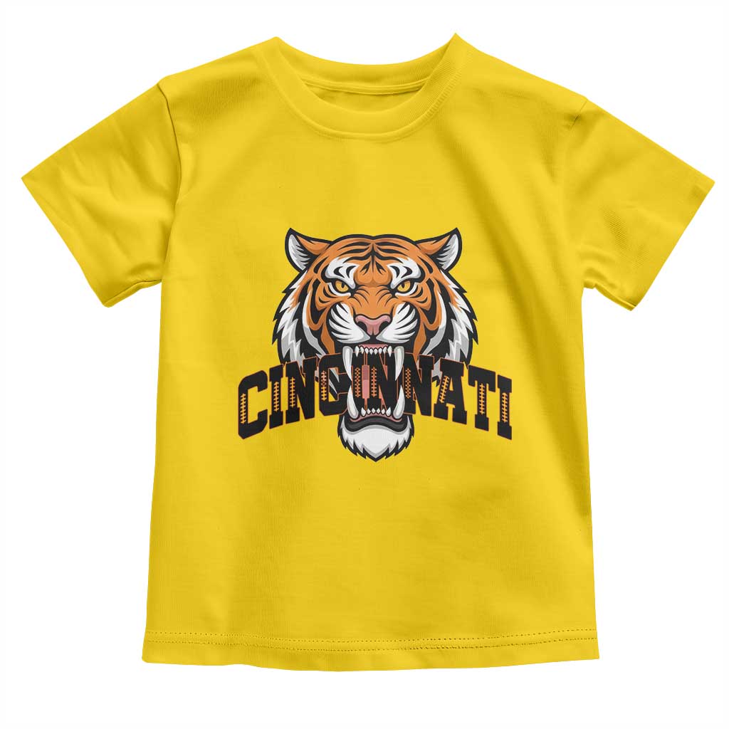 Roaring Cincinnati Tiger Football Toddler T Shirt Game Day Fans Gift - Wonder Print Shop