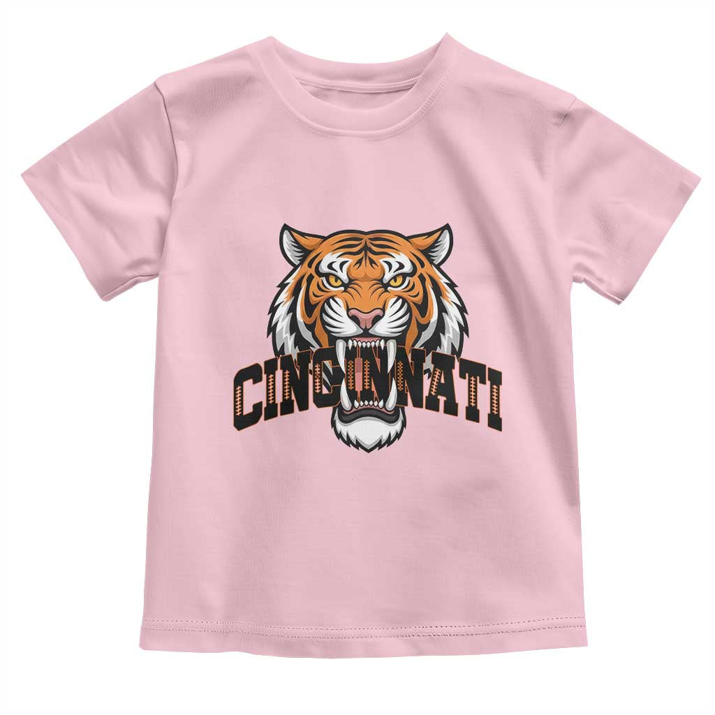 Roaring Cincinnati Tiger Football Toddler T Shirt Game Day Fans Gift - Wonder Print Shop