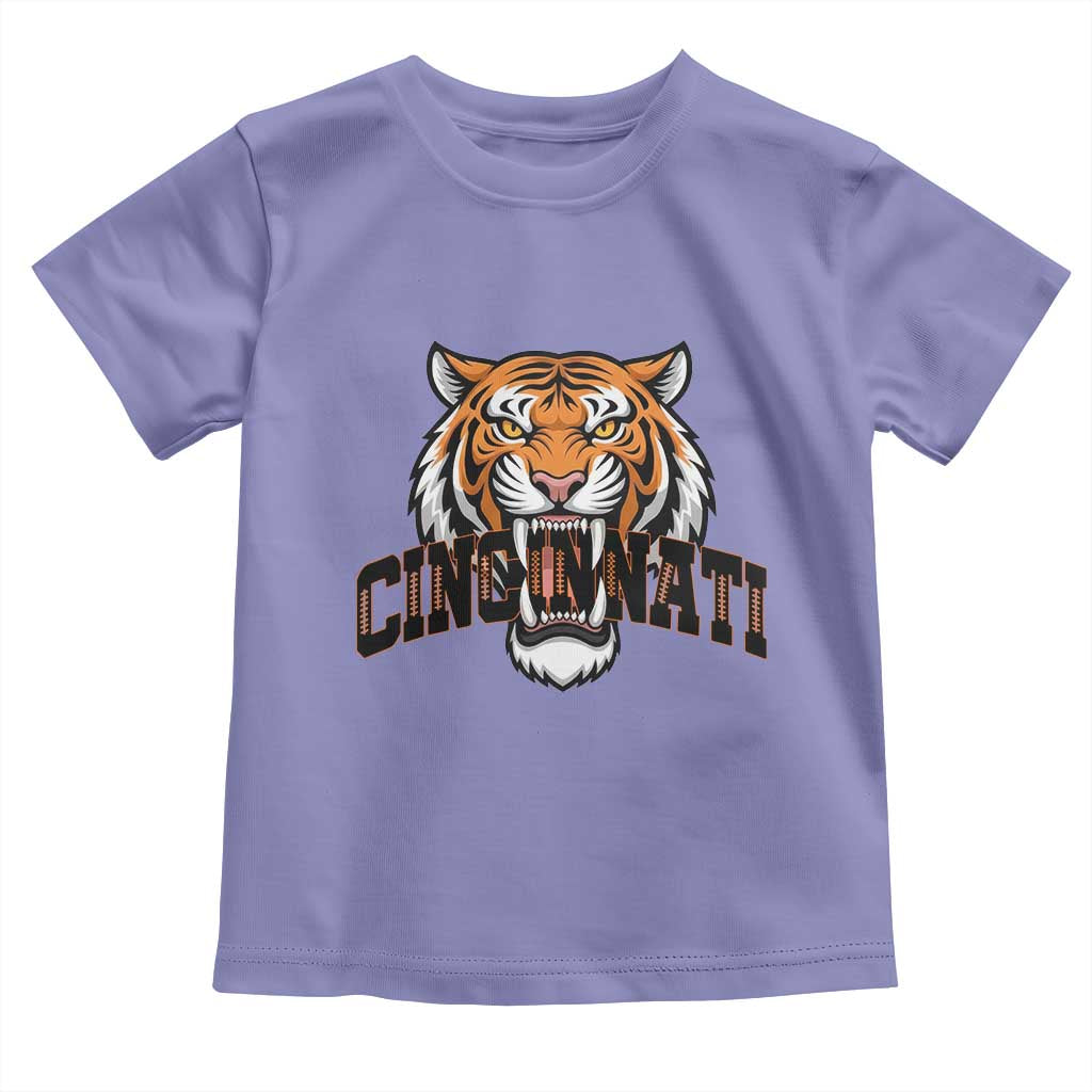 Roaring Cincinnati Tiger Football Toddler T Shirt Game Day Fans Gift - Wonder Print Shop