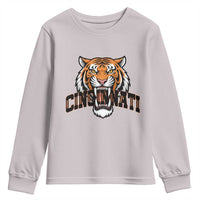 Roaring Cincinnati Tiger Football Youth Sweatshirt Game Day Fans Gift - Wonder Print Shop