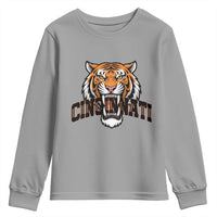 Roaring Cincinnati Tiger Football Youth Sweatshirt Game Day Fans Gift - Wonder Print Shop