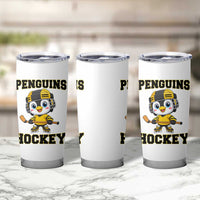 Funny Penguin Playing Ice Hockey Tumbler Cup Winter Sports Gift - Wonder Print Shop
