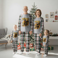 Penguin Playing Ice Hockey Plaid Pajama Set Funny Sports Fan Gift - Wonder Print Shop