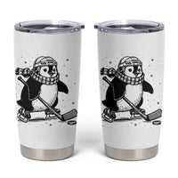 Cute Penguin Playing Ice Hockey Tumbler Cup Funny Sports Lover Gift - Wonder Print Shop