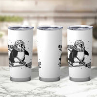 Cute Penguin Playing Ice Hockey Tumbler Cup Funny Sports Lover Gift - Wonder Print Shop