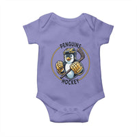 Funny Penguin Hockey Player Baby Onesie Gift For Animal Lovers - Wonder Print Shop