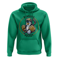 Funny Penguin Hockey Player Hoodie Gift For Animal Lovers - Wonder Print Shop