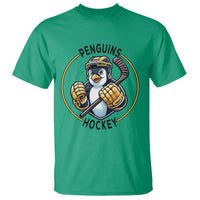 Funny Penguin Hockey Player T Shirt Gift For Animal Lovers - Wonder Print Shop