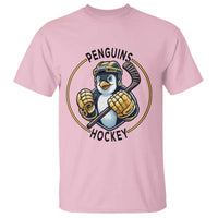 Funny Penguin Hockey Player T Shirt Gift For Animal Lovers - Wonder Print Shop