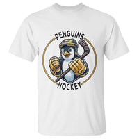 Funny Penguin Hockey Player T Shirt Gift For Animal Lovers - Wonder Print Shop