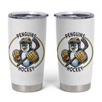 Funny Penguin Hockey Player Tumbler Cup Gift For Animal Lovers - Wonder Print Shop