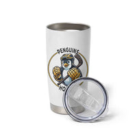 Funny Penguin Hockey Player Tumbler Cup Gift For Animal Lovers - Wonder Print Shop