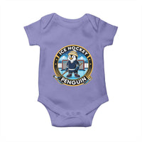 Funny Penguin Hockey Player Baby Onesie Sports Fan Gift - Wonder Print Shop