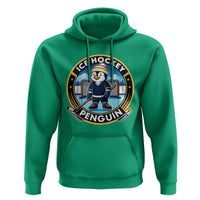 Funny Penguin Hockey Player Hoodie Sports Fan Gift - Wonder Print Shop