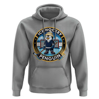 Funny Penguin Hockey Player Hoodie Sports Fan Gift - Wonder Print Shop