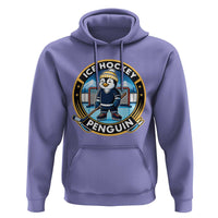 Funny Penguin Hockey Player Hoodie Sports Fan Gift - Wonder Print Shop