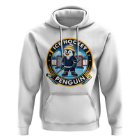 Funny Penguin Hockey Player Hoodie Sports Fan Gift - Wonder Print Shop
