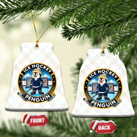 Funny Penguin Hockey Player Ceramic Ornament Sports Fan Gift - Wonder Print Shop