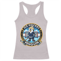 Funny Penguin Hockey Player Racerback Tank Top Sports Fan Gift - Wonder Print Shop