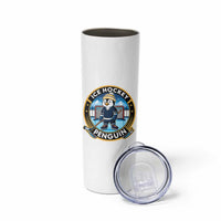 Funny Penguin Hockey Player Skinny Tumbler Sports Fan Gift - Wonder Print Shop