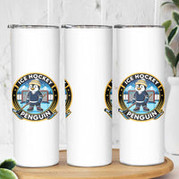 Funny Penguin Hockey Player Skinny Tumbler Sports Fan Gift - Wonder Print Shop